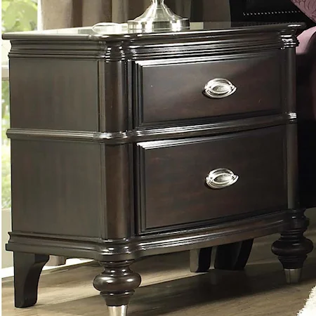 Nightstand with 2 Drawers